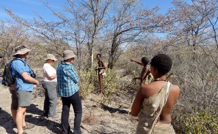 Group with San Bushmen Namibia