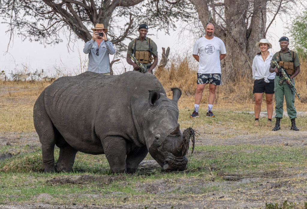 rhinos Hwange zimbabwe